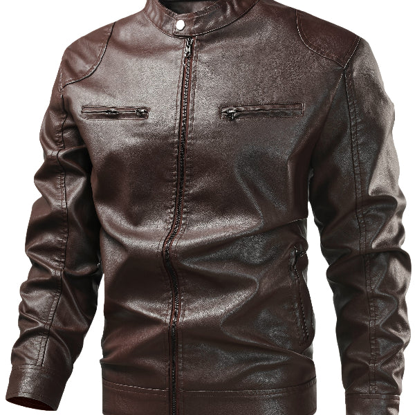 Veste de Moto Homme en Similicuir - Boutique ÉclatsChic