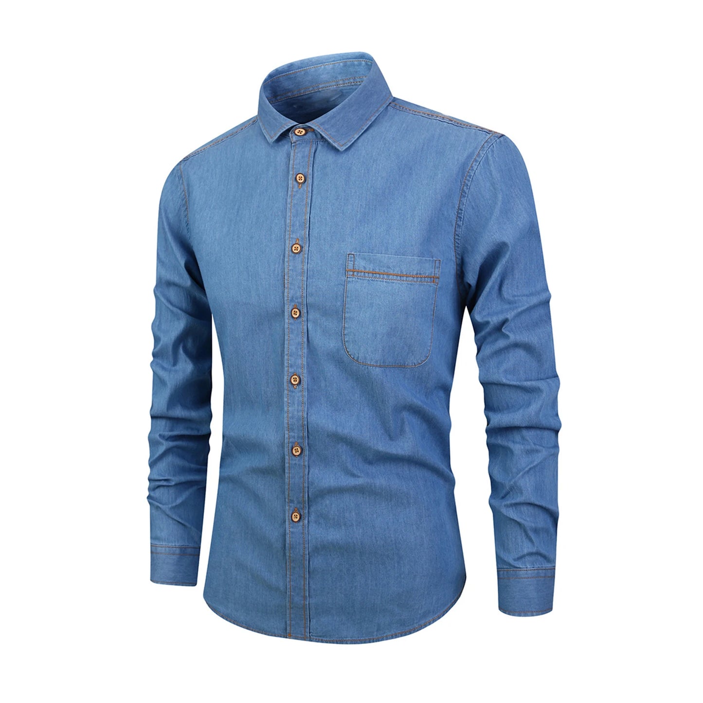 Chemise en jean manches longues - Boutique ÉclatsChic