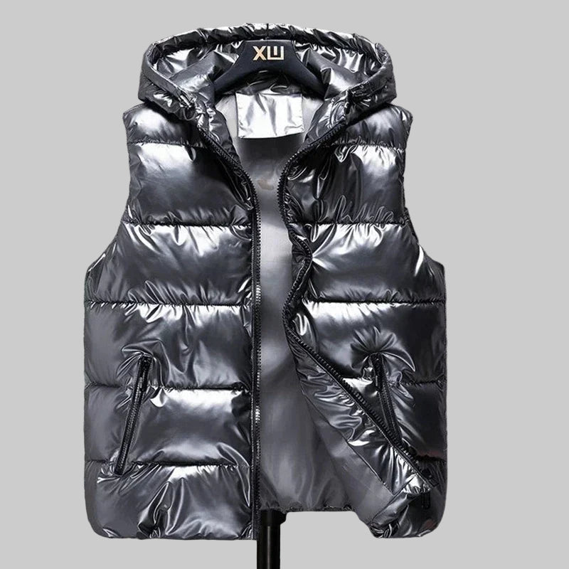 Gilet d'hiver à capuche collection 2025 - Boutique ÉclatsChic