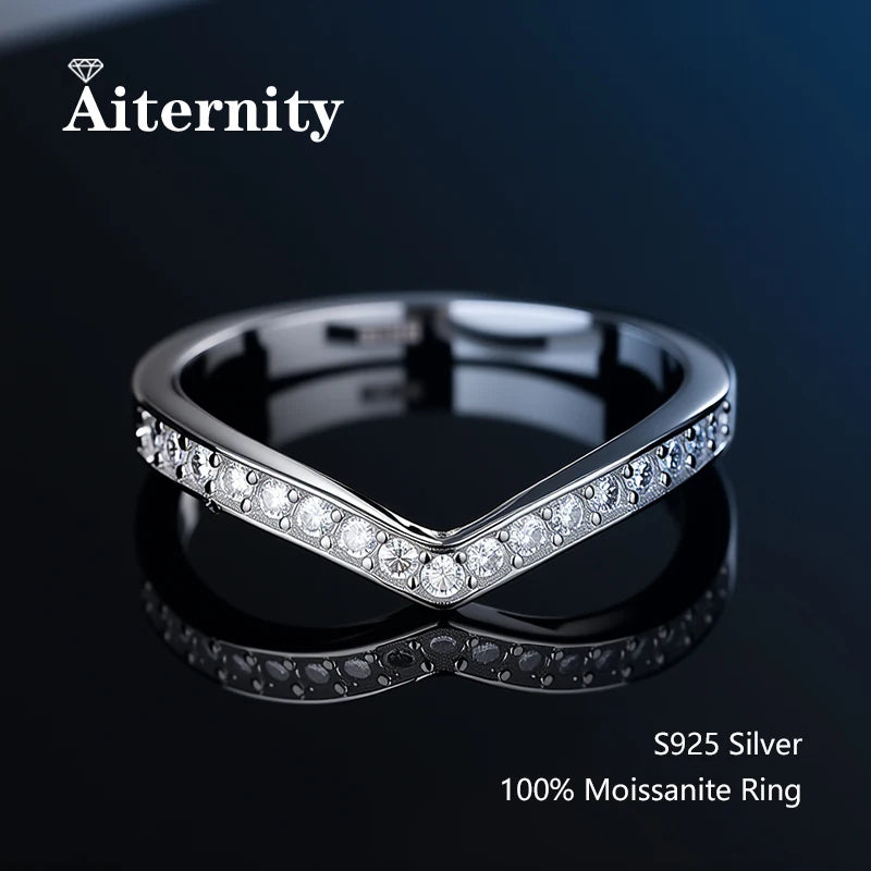 Bague argent sterling 925 Moissanite - Boutique ÉclatsChic