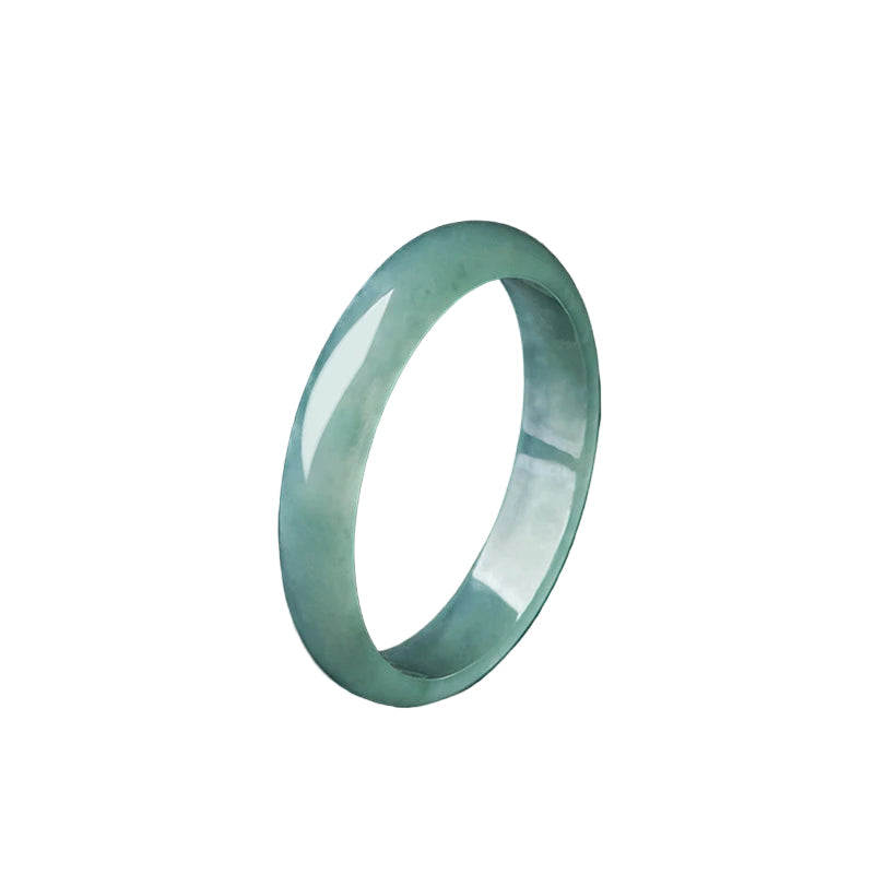 Bague en jade authentique bleu naturel - Boutique ÉclatsChic